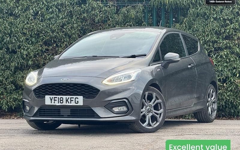 Grey Used 2018 Ford Fiesta ST-Line X Hatchback | £8,990 (Fair price) - Image 1/4