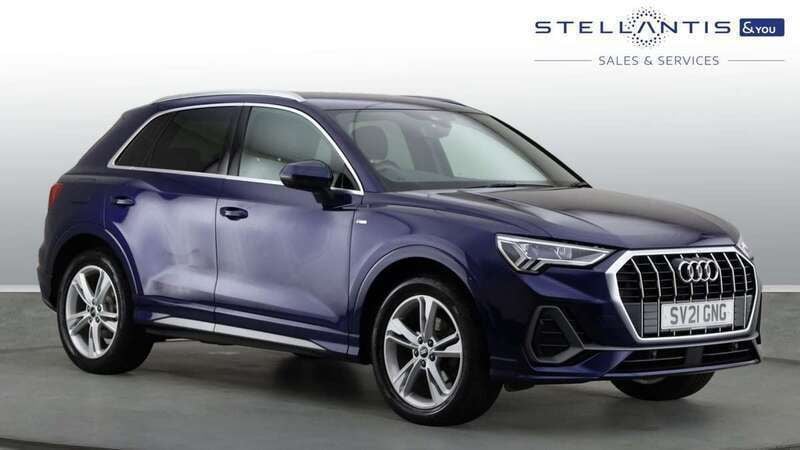 Blue Used 2021 Audi Q3 S-Line SUV | £23,833 (Good price) - Image 1/4