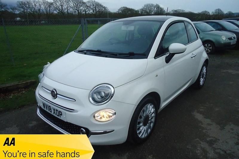 Used Fiat 500 Lounge 69 HP (50 kW) 2018 White Hatchback