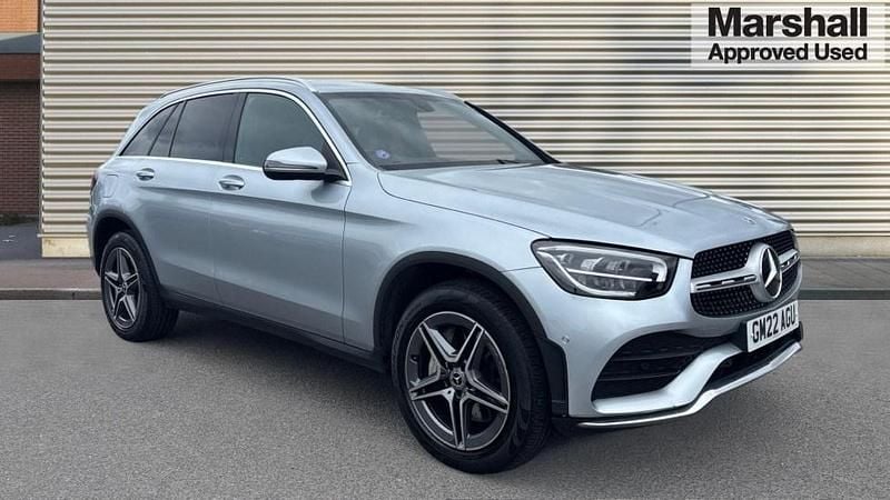 Silver Used 2022 Mercedes GLC300e AMG line Estate | £31,374 (Super price) - Image 1/4