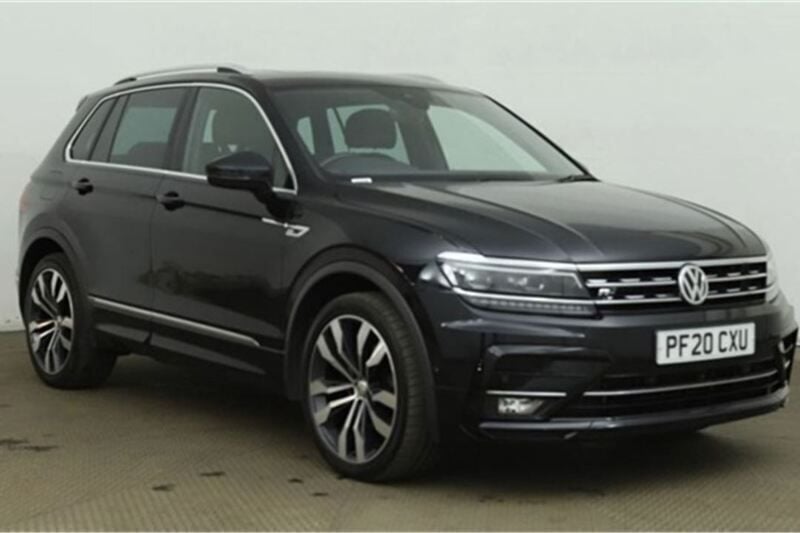 Black Used 2020 VW Tiguan R-line SUV | £20,985 (Fair price) - Image 1/2
