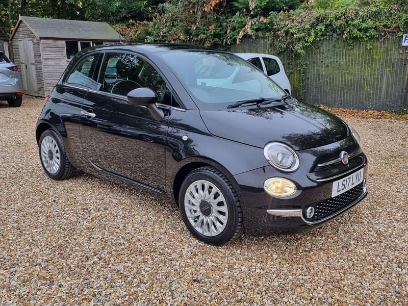 Black Used 2017 Fiat 500 Lounge Hatchback | £6,995 (Fair price) - Image 1/4