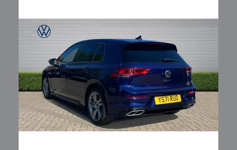 Used VW Golf VIII R-line 150 HP (110 kW) 2021 Blue Hatchback