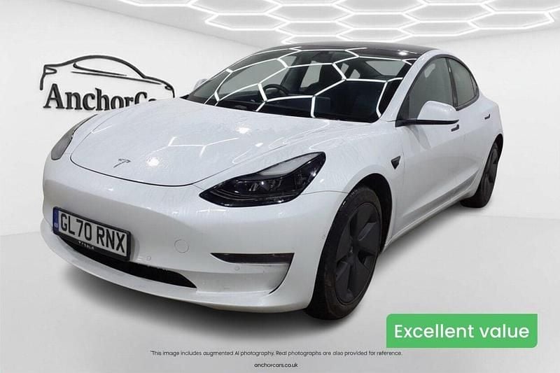 White Used 2020 Tesla Model 3 Long Range AWD Sedan | £14,995 (Fair price) - Image 1/4