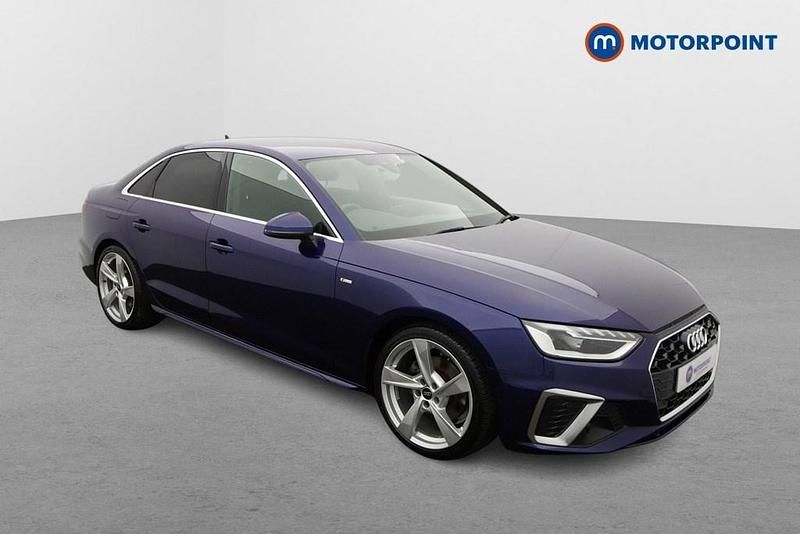 Blue Used 2022 Audi A4 S-Line Sedan | £21,349 (Good price) - Image 1/4