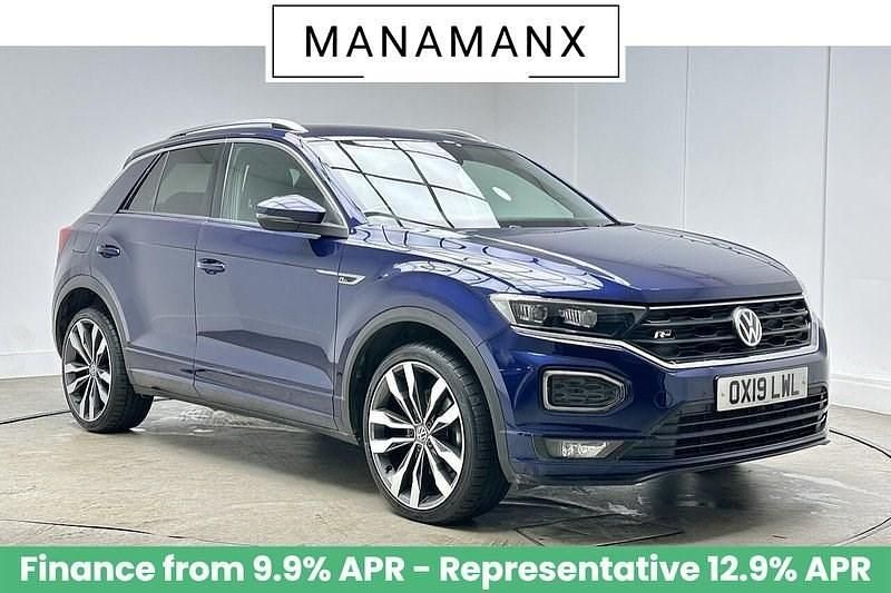 Blue Used 2019 VW T-Roc R-line SUV | £16,490 (Good price) - Image 1/3