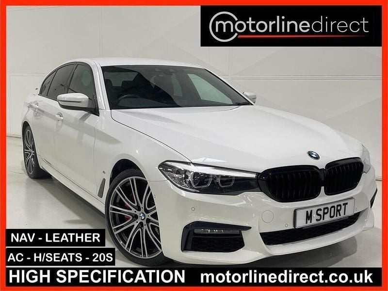 White Used 2018 BMW 530e M Sport Sedan | £13,695 (Good price) - Image 1/4