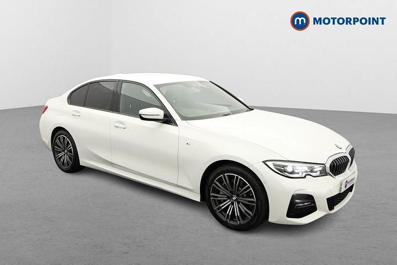 White Used 2021 BMW 330e M Sport Sedan | £21,099 (Fair price) - Image 1/4