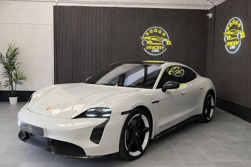 Used Porsche Taycan Performance Package 559 kW (761 HP) 2020 White Sedan