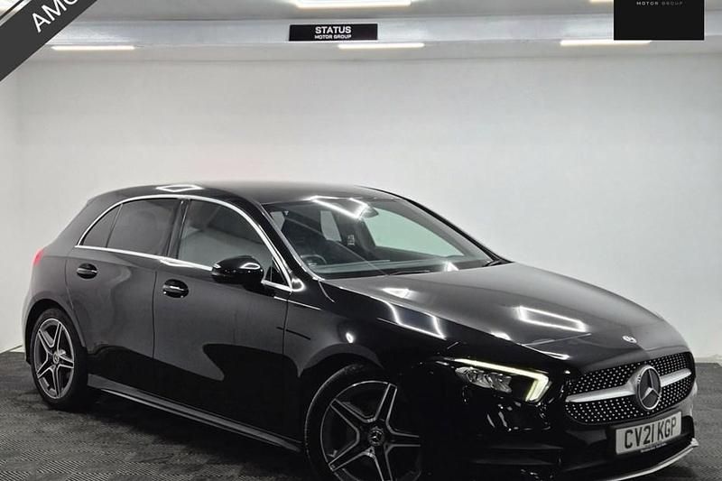 Black Used 2021 Mercedes A180 AMG line Hatchback | £14,495 (Good price) - Image 1/1