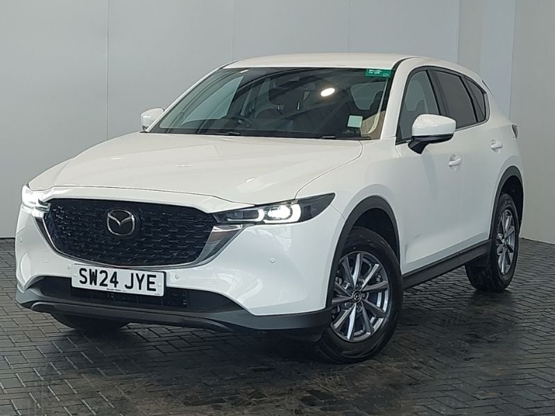 White Used 2024 Mazda CX-5 Center-Line SUV | £21,398 (Super price) - Image 1/4