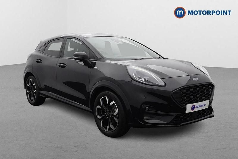 Black Used 2022 Ford Puma Gen-E ST-Line X SUV | £16,599 (Fair price) - Image 1/4