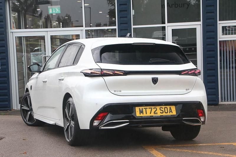 White Used 2022 Peugeot 308 GT Hatchback | £15,495 (Fair price) - Image 1/3