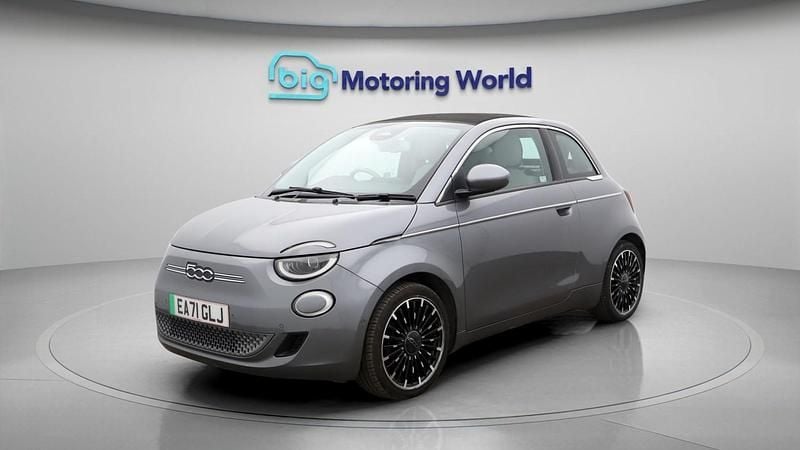 Used Fiat 500e La Prima 86 kW (118 HP) 2021 Grey Cabriolet