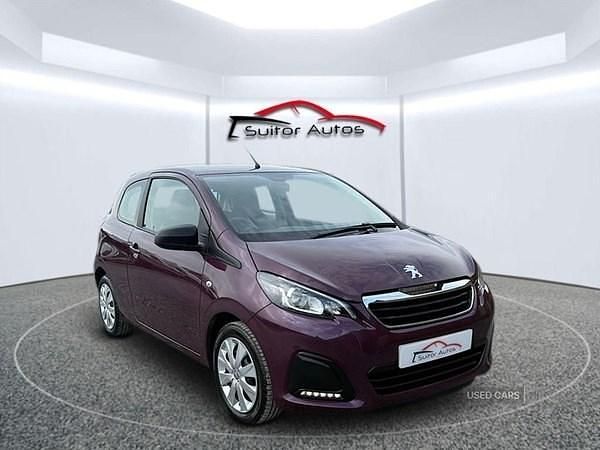 Mauve/purple Used 2017 Peugeot 108 Active Hatchback | £5,995 (Fair price) - Image 1/4