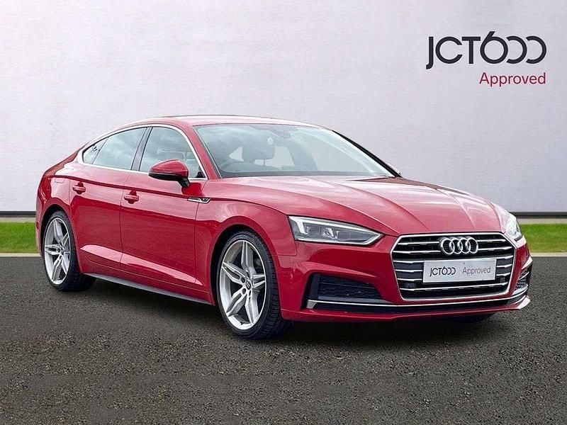 Red Used 2020 Audi A5 Sportback S-Line Hatchback | £17,442 (Fair price) - Image 1/4