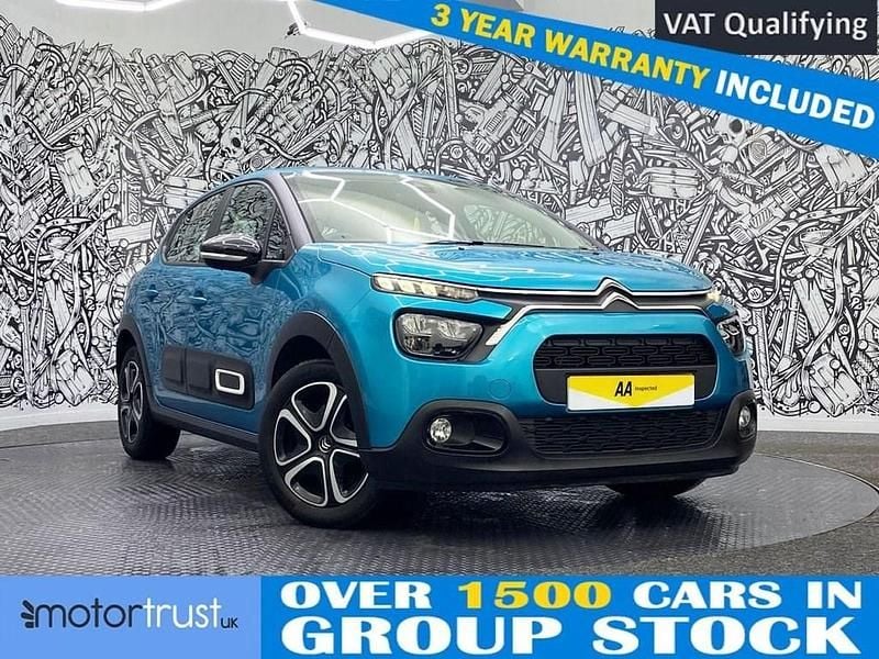Used Citroën C3 PureTech 83 HP (61 kW) 2022 Blue Hatchback