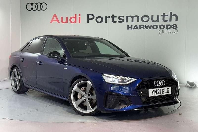 Blue Used 2021 Audi A4 Black Edition Sedan | £21,990 (Fair price) - Image 1/4