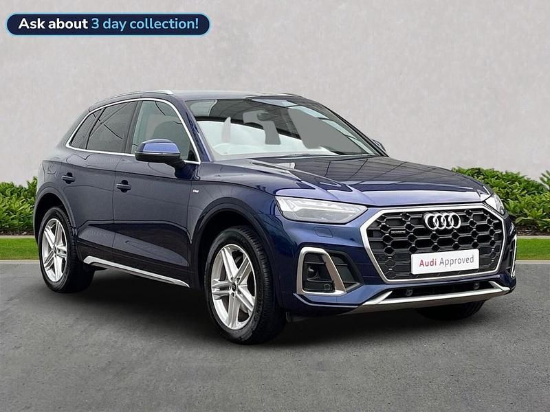 Blue Used 2023 Audi Q5 S-Line SUV | £32,234 (Fair price) - Image 1/4