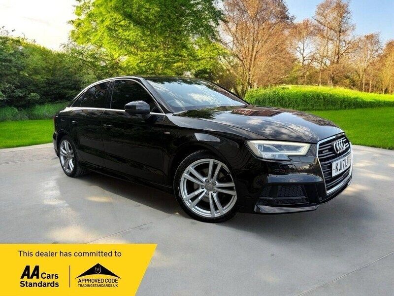 Black Used 2017 Audi A3 S-Line Sedan | £13,495 (Fair price) - Image 1/4