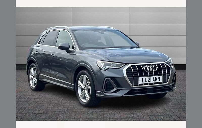 Grey Used 2021 Audi Q3 S-Line SUV | £26,995 (Fair price) - Image 1/4