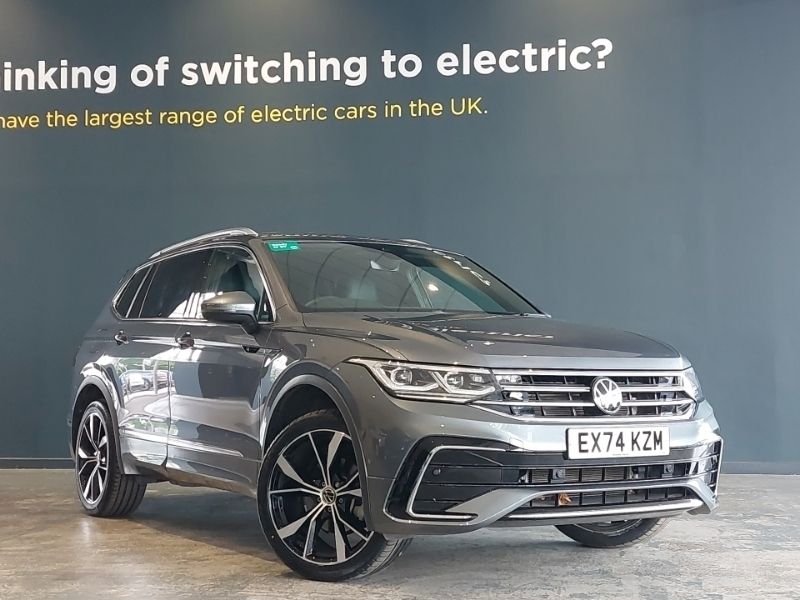 Grey Used 2024 VW Tiguan Allspace R-line SUV | £35,498 (Expensive) - Image 1/4