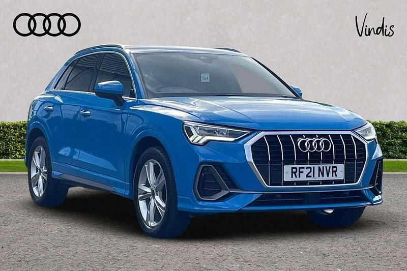 Blue Used 2021 Audi Q3 S-Line SUV | £21,900 (Super price) - Image 1/4