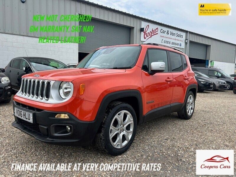 Orange Used 2016 Jeep Renegade Limited SUV | £6,995 (Fair price) - Image 1/4