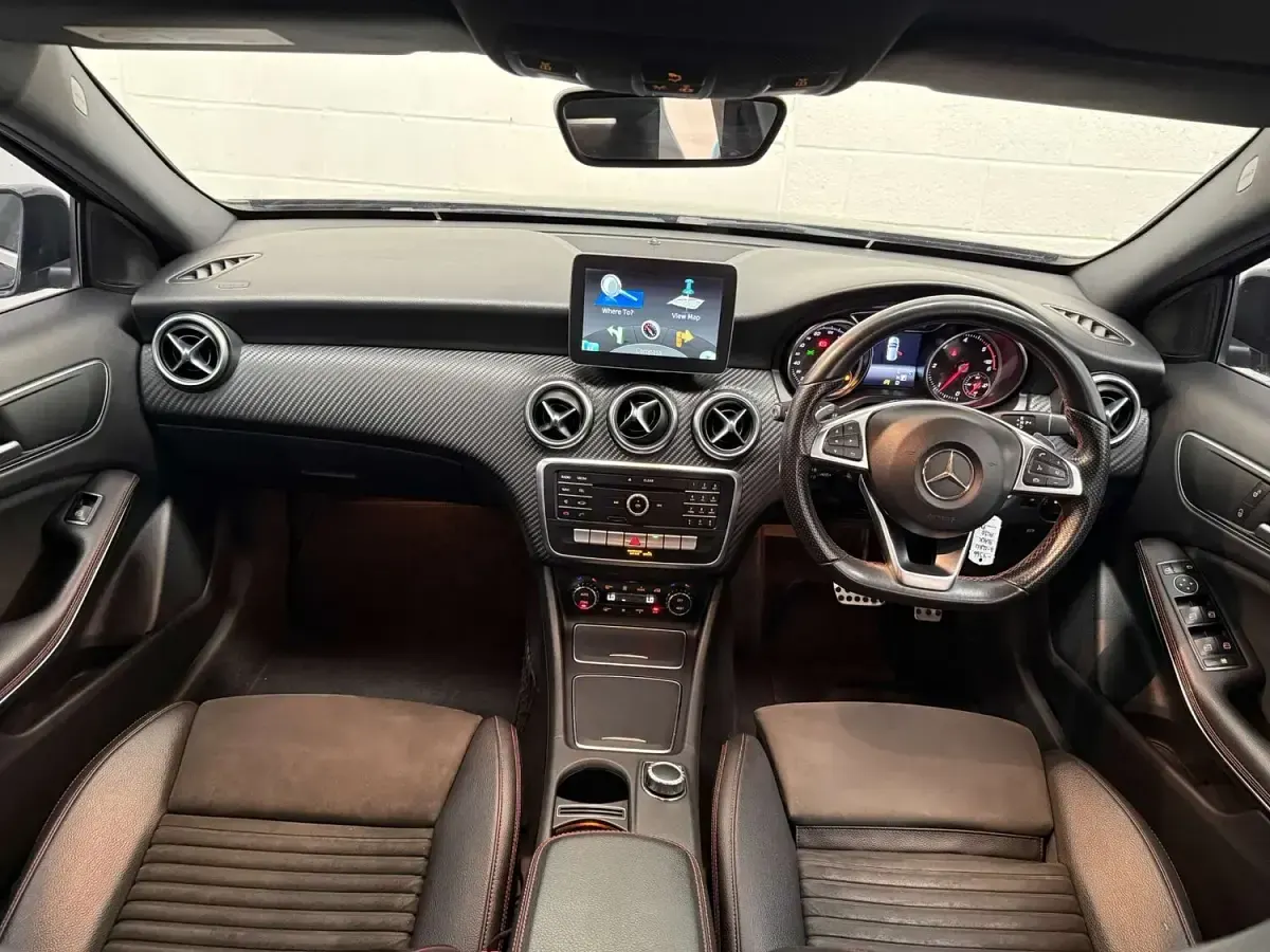 Used Mercedes A200 AMG line 136 HP (100 kW) 2016 Black Hatchback