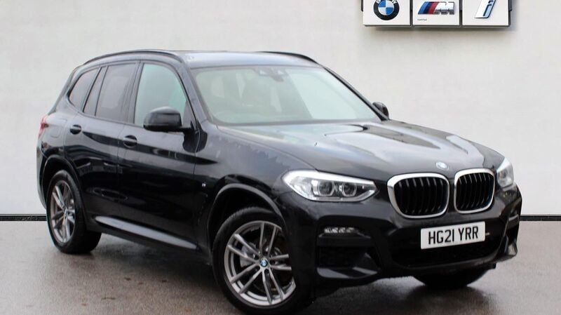 Black sapphire Used 2021 BMW X3 M Sport SUV | £26,302 (Super price) - Image 1/4