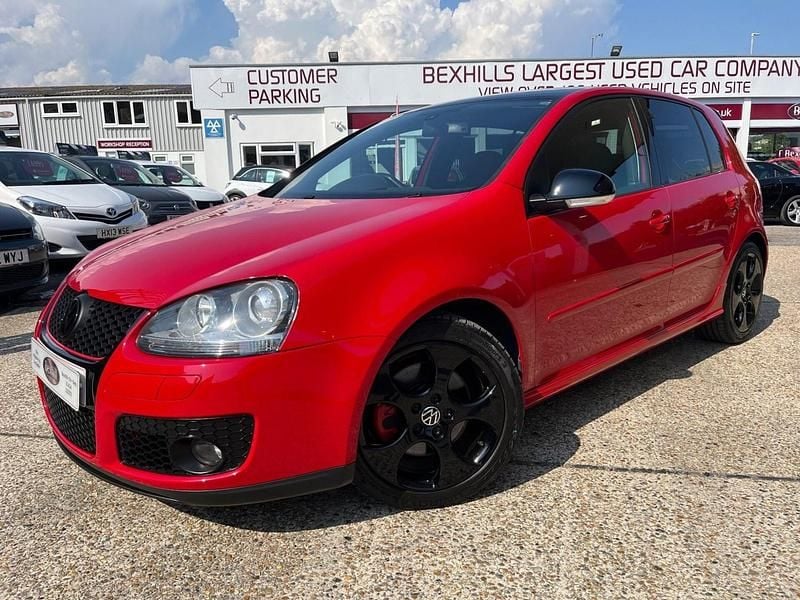 Begagnad VW Golf V GTI 2007 Röd Halvkombi