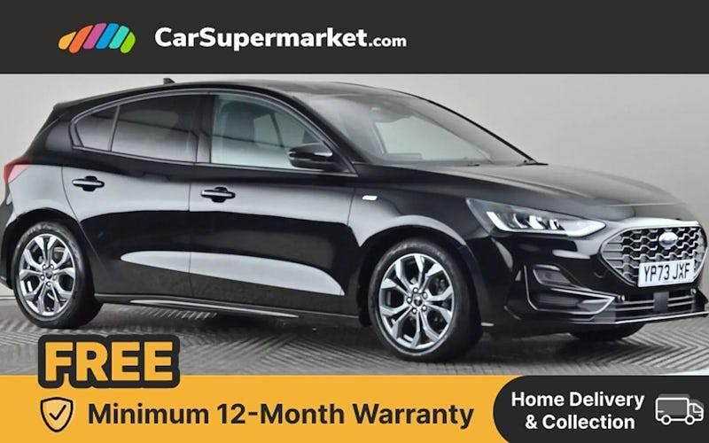 Black Used 2023 Ford Focus ST-Line Hatchback | £17,197 (Fair price) - Image 1/4