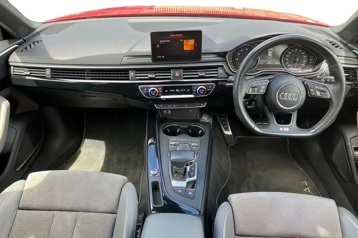 Used Audi A4 Black Edition 190 HP (139 kW) 2019 Red Estate