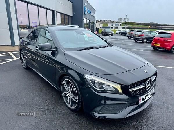 Used Mercedes CLA220 AMG line 177 HP (130 kW) 2018 Black Sedan