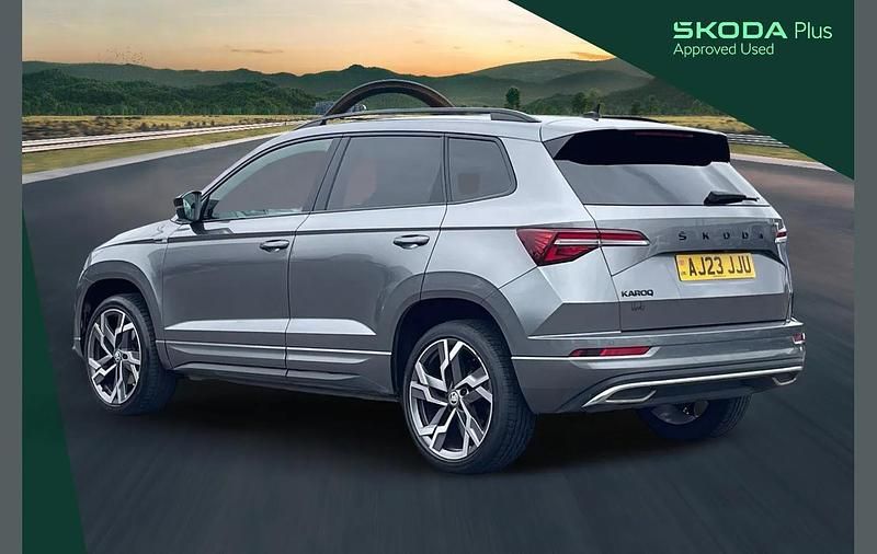 Used Skoda Karoq SportLine 150 HP (110 kW) 2023 Graphite grey metallic SUV