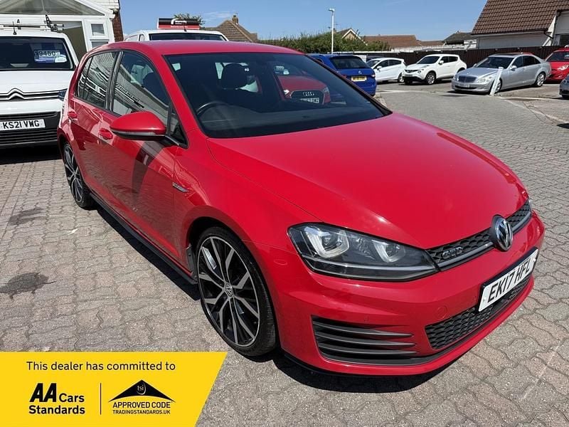 Red Used 2017 VW Golf VII GTD Hatchback | £10,950 (Good price) - Image 1/4