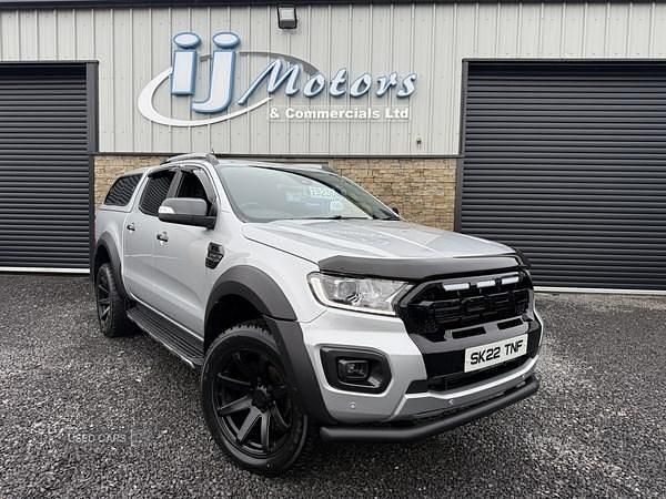 Silver Used 2022 Ford Ranger Wildtrack Pickup | £19,250 (Expensive) - Image 1/4