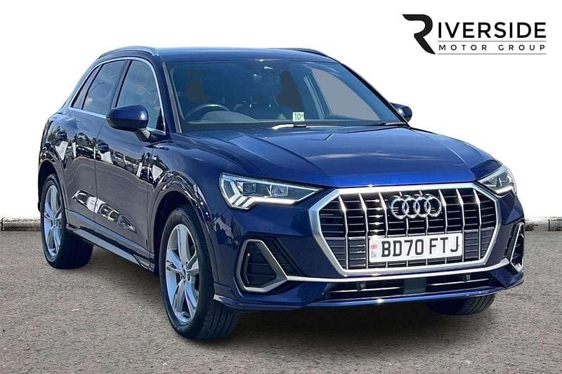 Blue Used 2021 Audi Q3 S-Line SUV | £20,450 (Good price) - Image 1/4