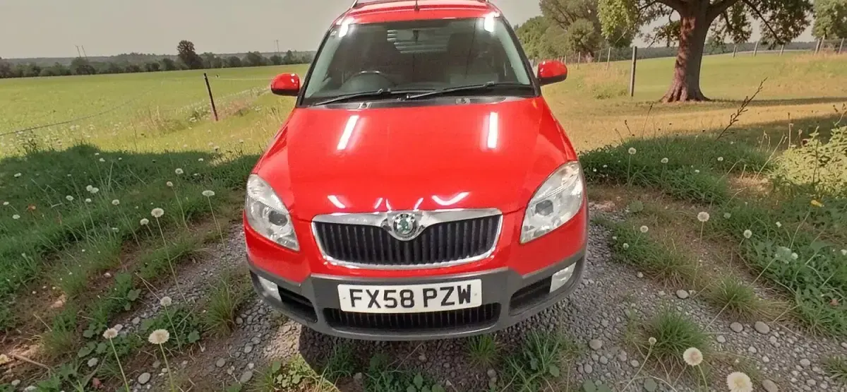 Used Skoda Roomster 105 HP (77 kW) 2008 Red MPV