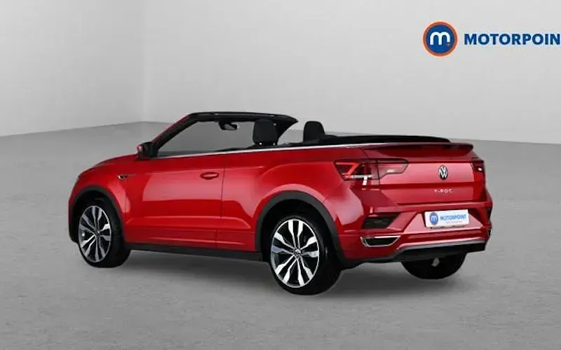 Used VW T-Roc Cabriolet R-line 150 HP (110 kW) 2021 Red Cabriolet