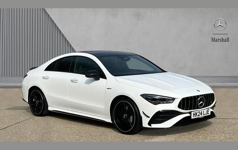 Used Mercedes CLA35 AMG Premium Plus 301 HP (221 kW) 2024 White Coupe