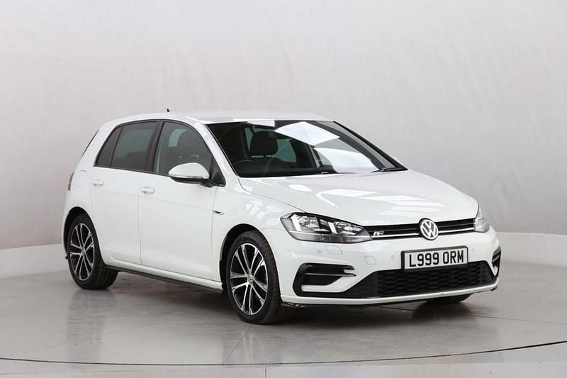 Used VW Golf VII R-line 150 HP (110 kW) 2020 White Hatchback