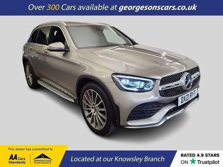 Silver Used 2021 Mercedes GLC300 AMG line SUV | £29,000 (Fair price) - Image 1/4