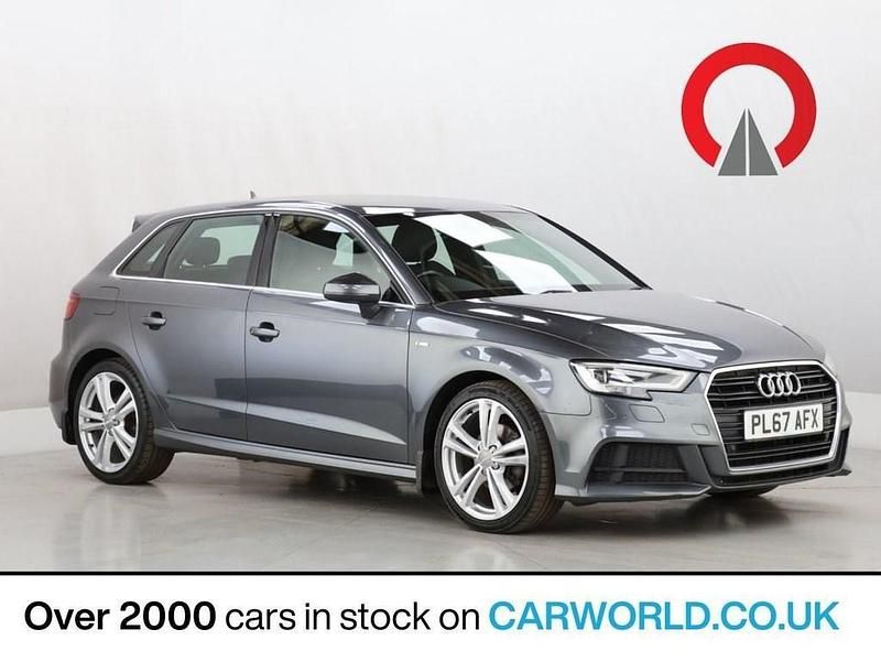 Grey Used 2018 Audi A3 Sportback S-Line Hatchback | £12,590 (Good price) - Image 1/3