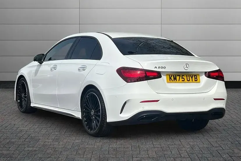 Used Mercedes A200 AMG line 175 HP (128 kW) 2025 Polar white Sedan