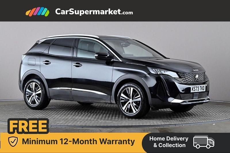 Black Used 2023 Peugeot 3008 Allure+ Hatchback | £17,997 (Fair price) - Image 1/4