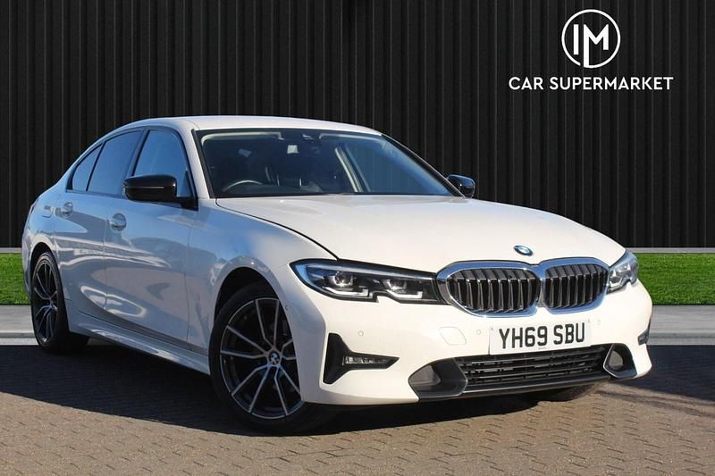 White Used 2019 BMW 320 Sport Line Sedan | £15,385 (Fair price) - Image 1/4