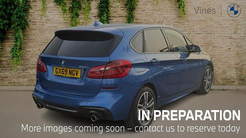 Used BMW 220 Active Tourer M Sport 189 HP (139 kW) 2019 Blue MPV