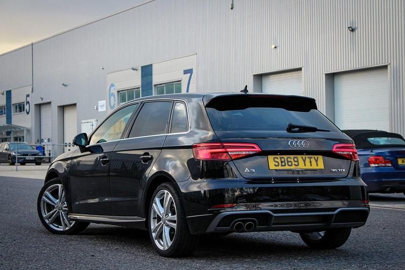 Used Audi A3 Sportback S-Line 2020 Black Hatchback