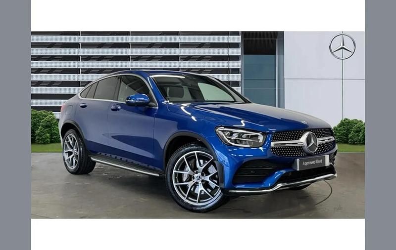 Used Mercedes GLC300 AMG line 245 HP (180 kW) 2023 Blue Coupe